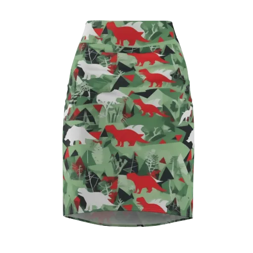 Redwood Raptor on a Pencil Skirt