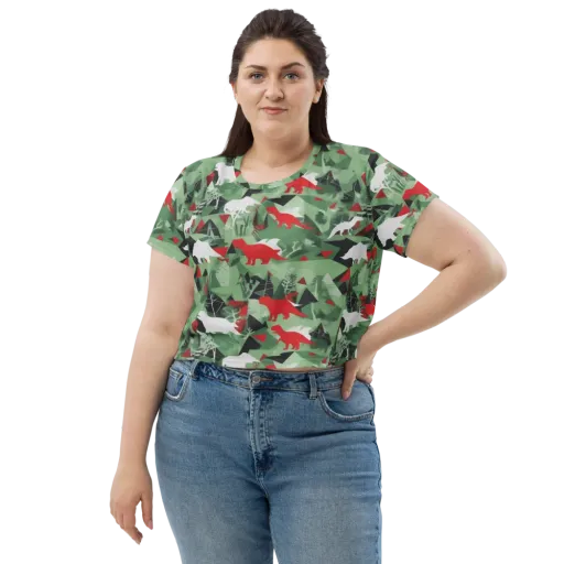 Redwood Raptor on a Crop Tee