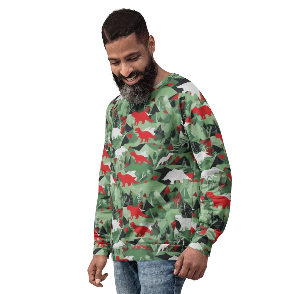 Redwood Raptor on Sweatshirt — Left Front