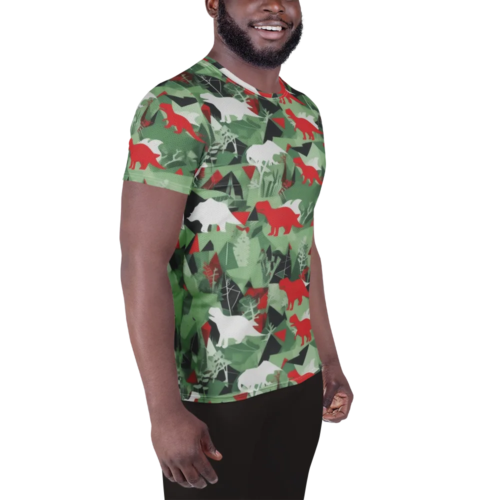 Redwood Raptor on Men's Athletic T-Shirt — Right