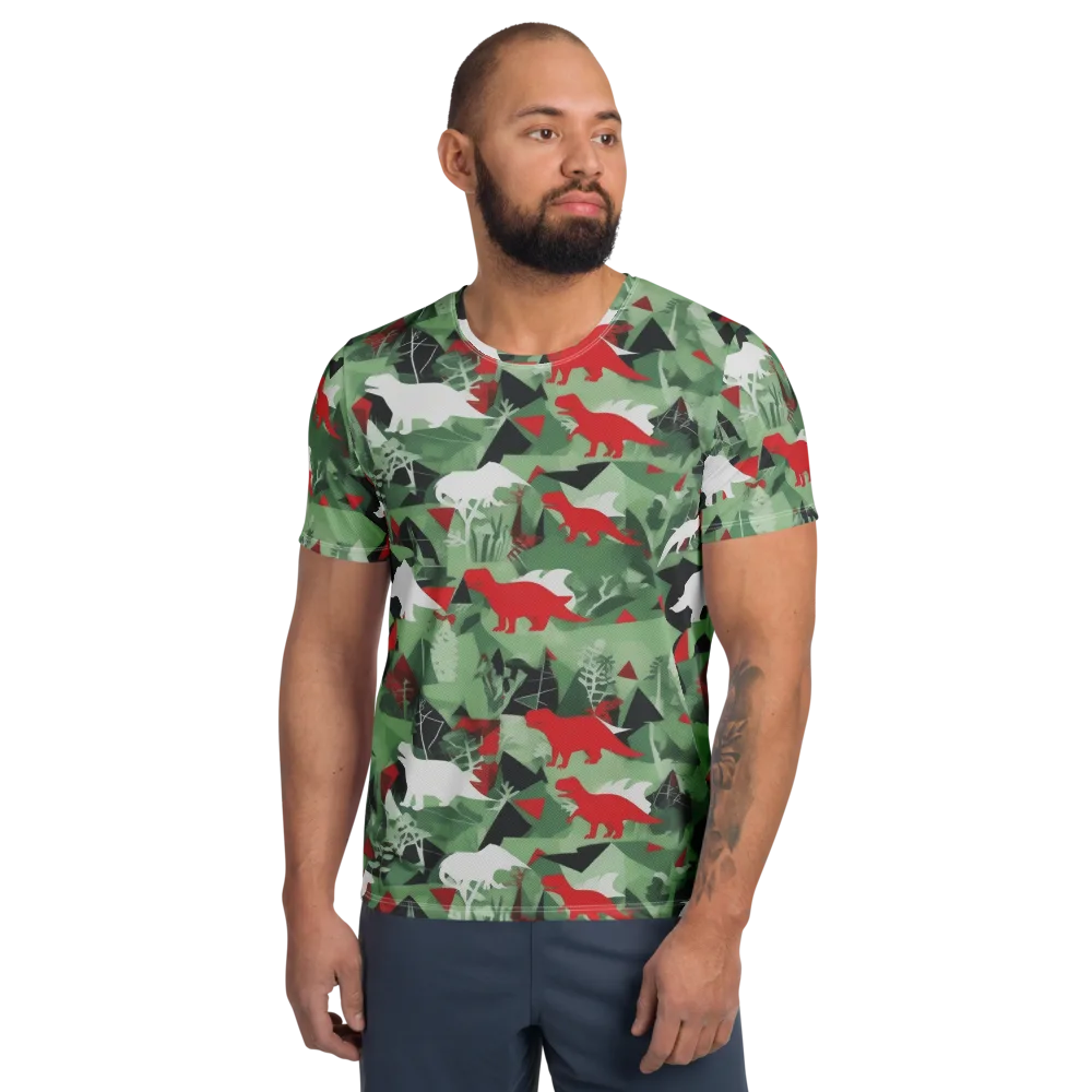 Redwood Raptor on Men's Athletic T-Shirt — Front