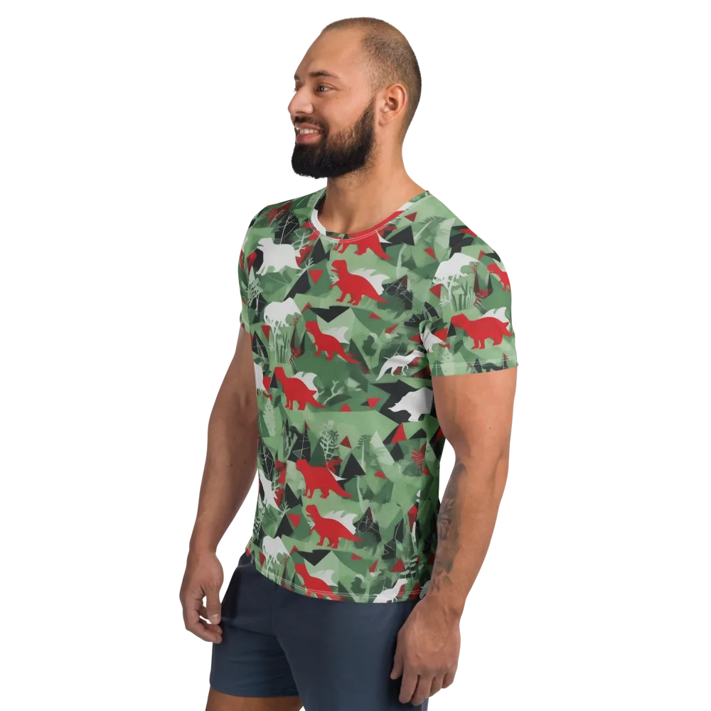Redwood Raptor on Men's Athletic T-Shirt — Left