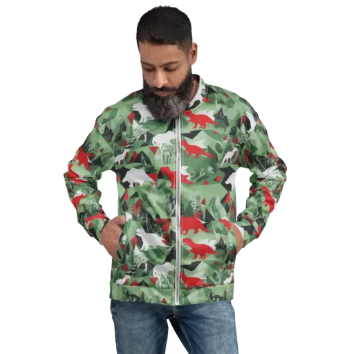 Redwood Raptor on a Bomber Jacket