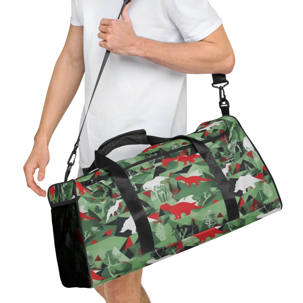 Redwood Raptor on Duffle Bag — Right Front