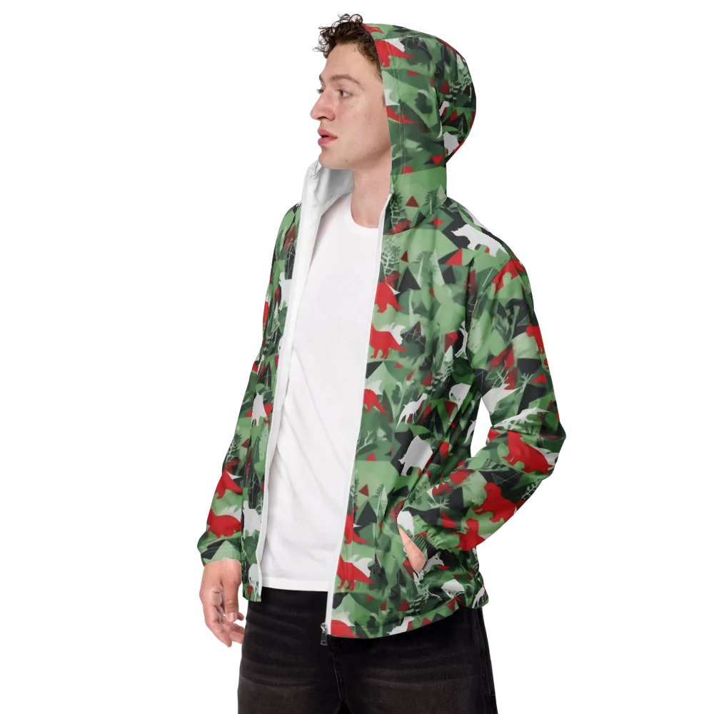 Redwood Raptor on Men's Windbreaker — Left Front