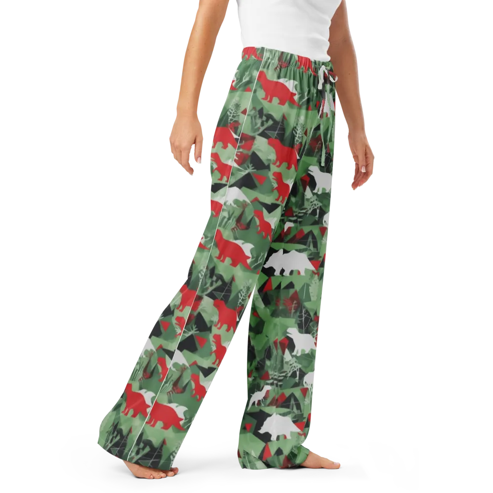 Redwood Raptor on Women's Pajama Pants — Right Front