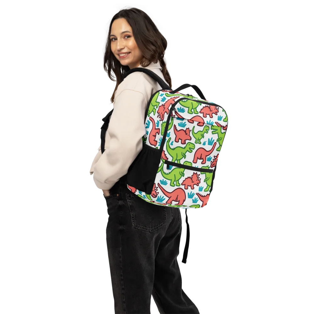 Roar And Roam on Utility Backpack — Back