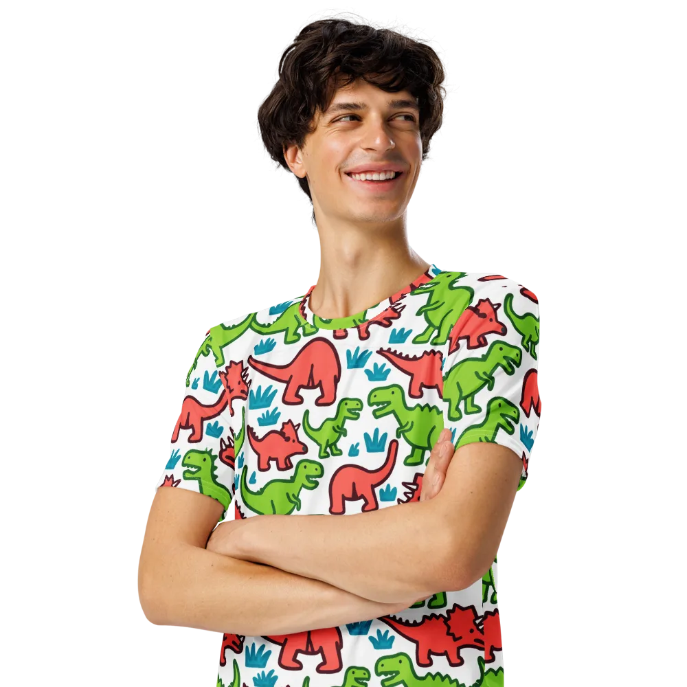 Roar And Roam on Men's Crew Neck T-Shirt — Left Front