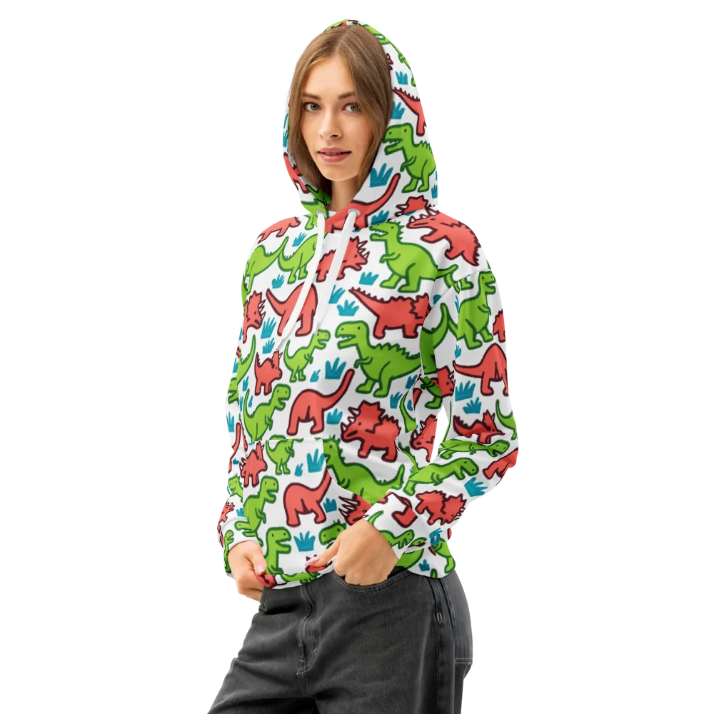 Roar And Roam on Cotton Hoodie — Left Front