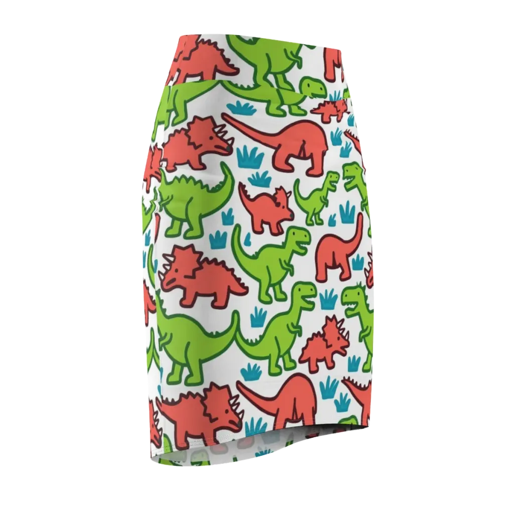 Roar And Roam on Pencil Skirt — Front Side