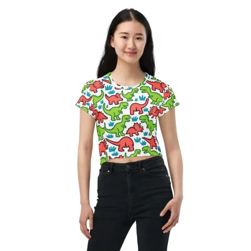 Roar And Roam on a Crop Tee