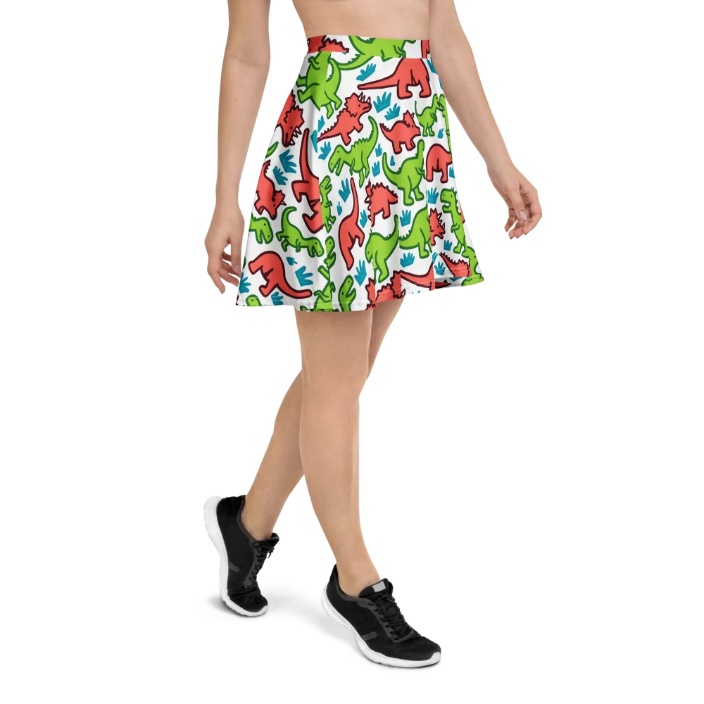 Roar And Roam on Skater Skirt — Right