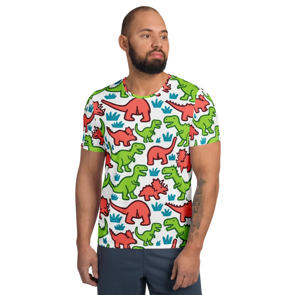 Roar And Roam on Men's Athletic T-Shirt — Front