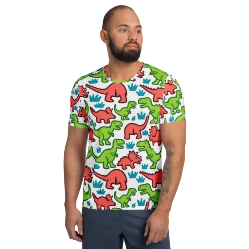 Roar And Roam on a Men's Athletic T-Shirt