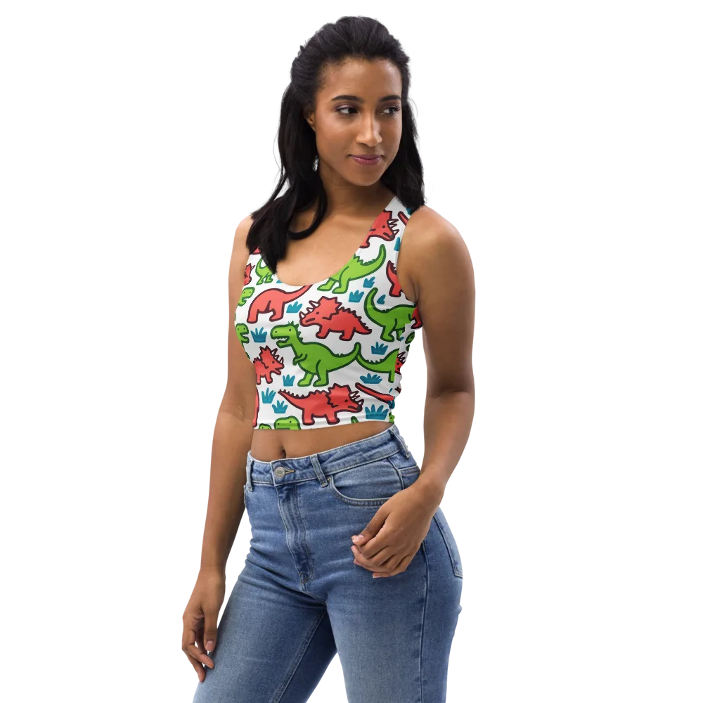 Roar And Roam on Crop Top — Left Front