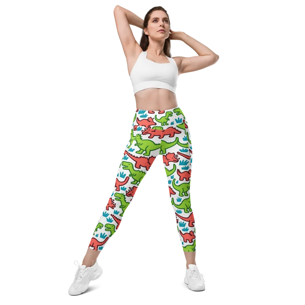 Roar And Roam on Leggings with Pockets — Front