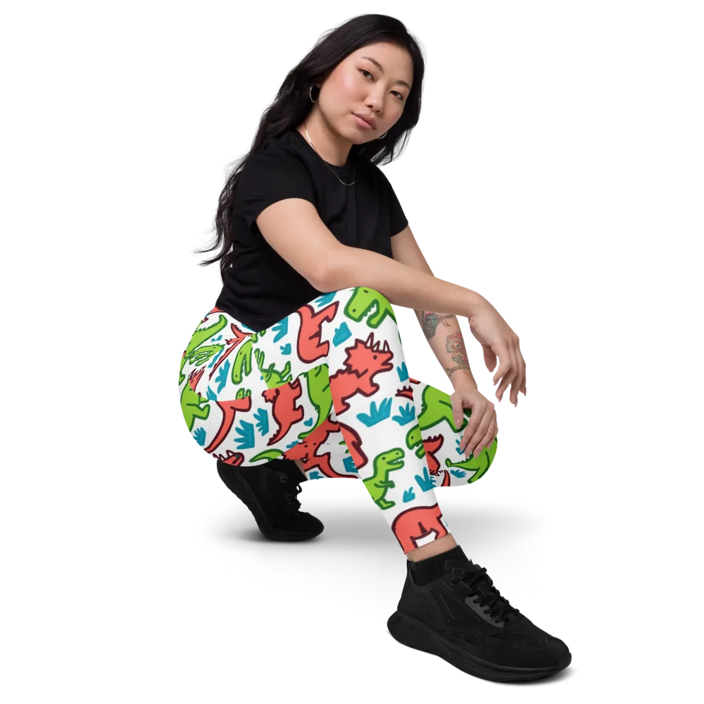 Roar And Roam on Leggings with Pockets — Right Front