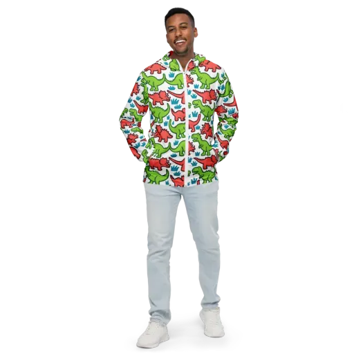 Roar And Roam on a Men's Windbreaker