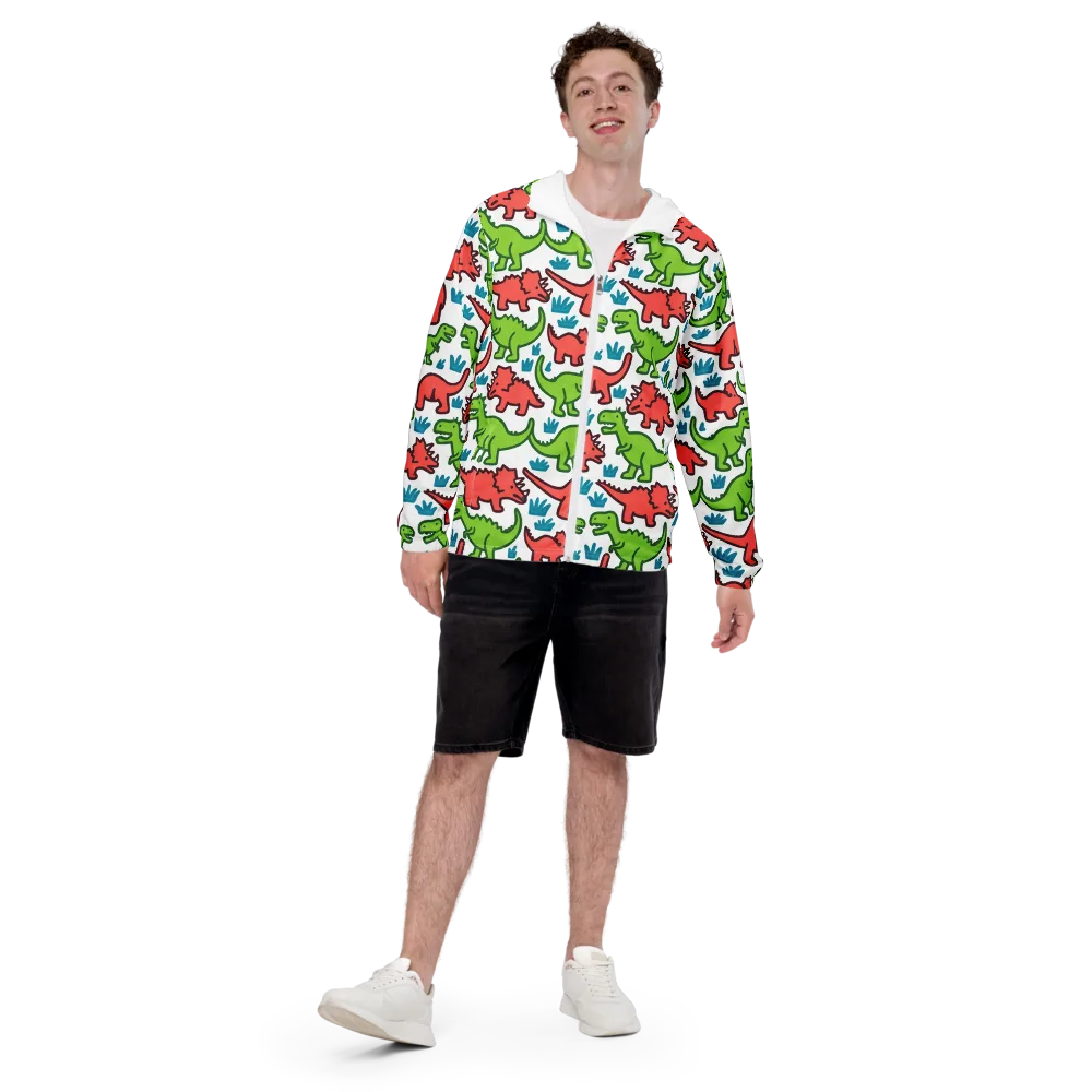 Roar And Roam on Men's Windbreaker — Front