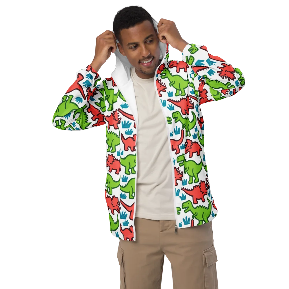 Roar And Roam on Men's Windbreaker — Front