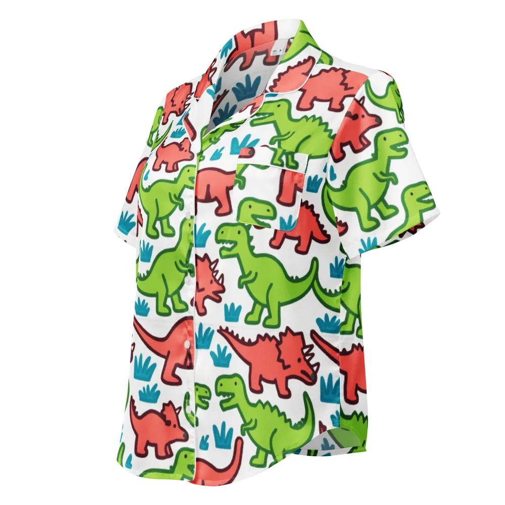 Roar And Roam on Women's Short Sleeve Pajama Top — Left Front