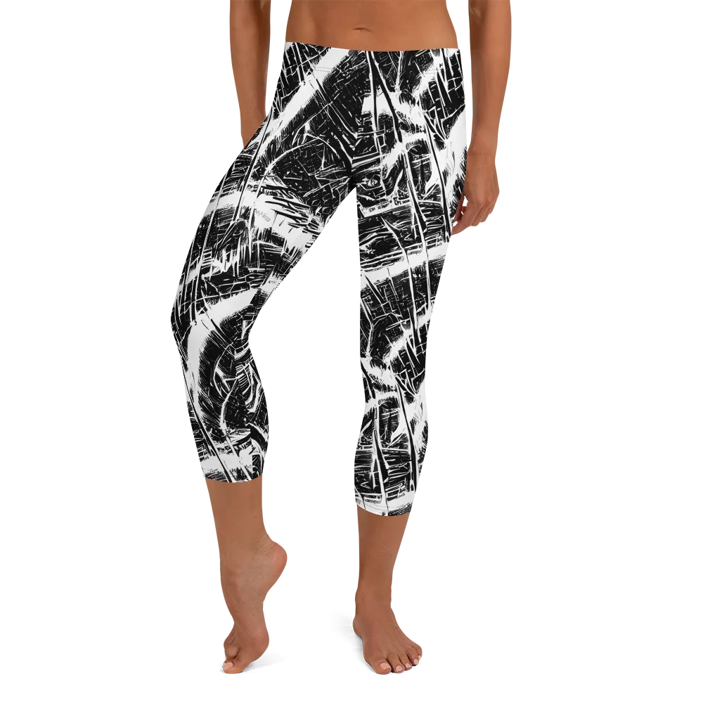 Ferriss Fractals on Capri Leggings — Front