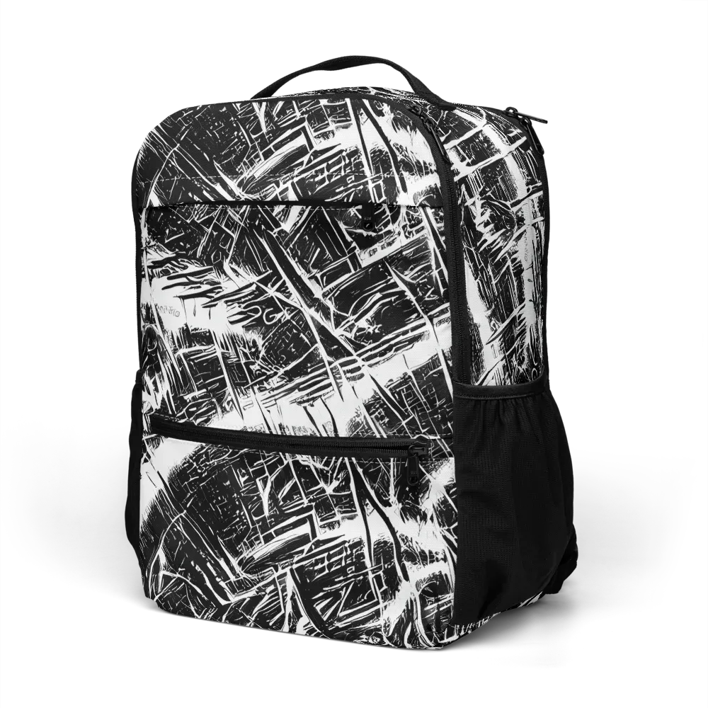 Ferriss Fractals on Utility Backpack — Left Front