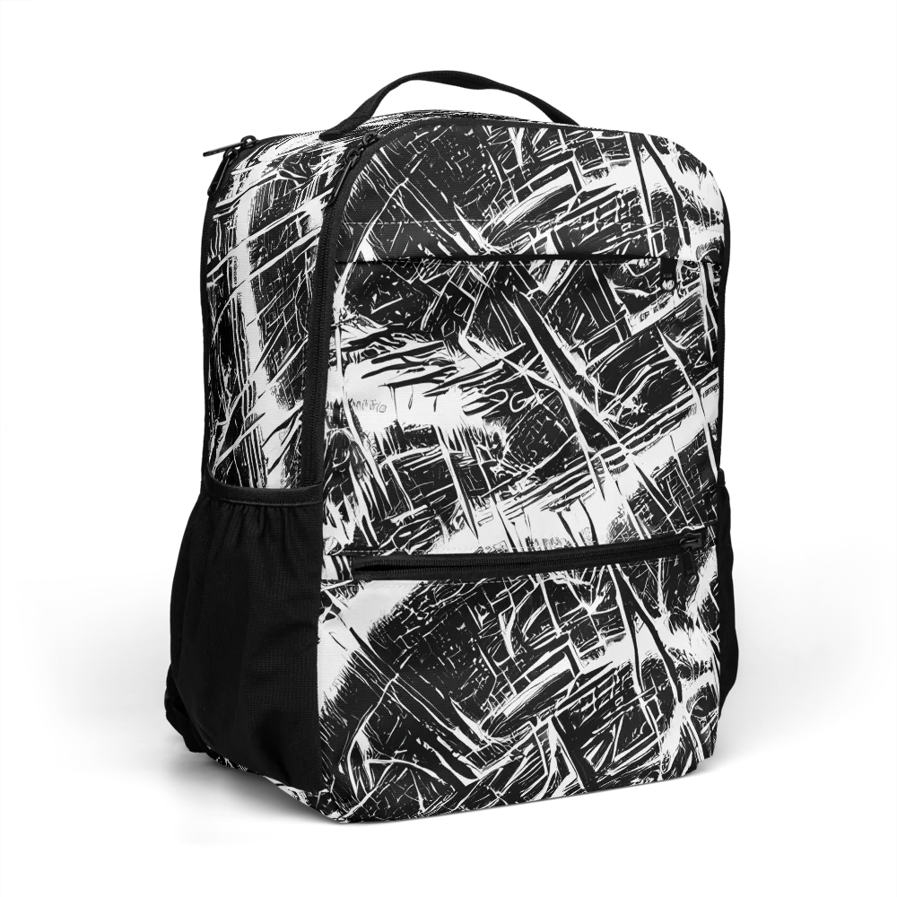 Ferriss Fractals on Utility Backpack — Right Front