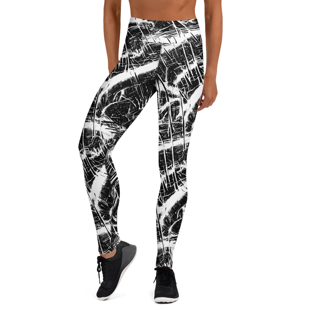 Ferriss Fractals on Yoga Leggings — Front