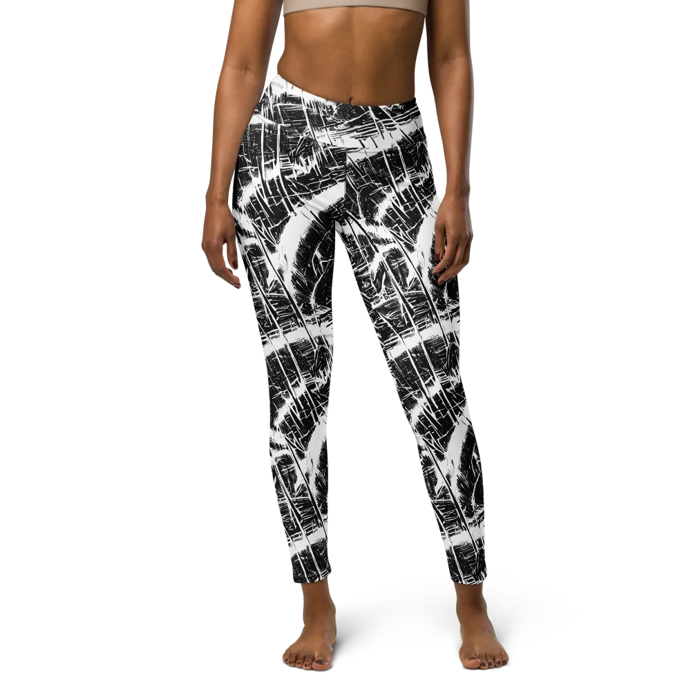 Ferriss Fractals on Yoga Leggings — Front
