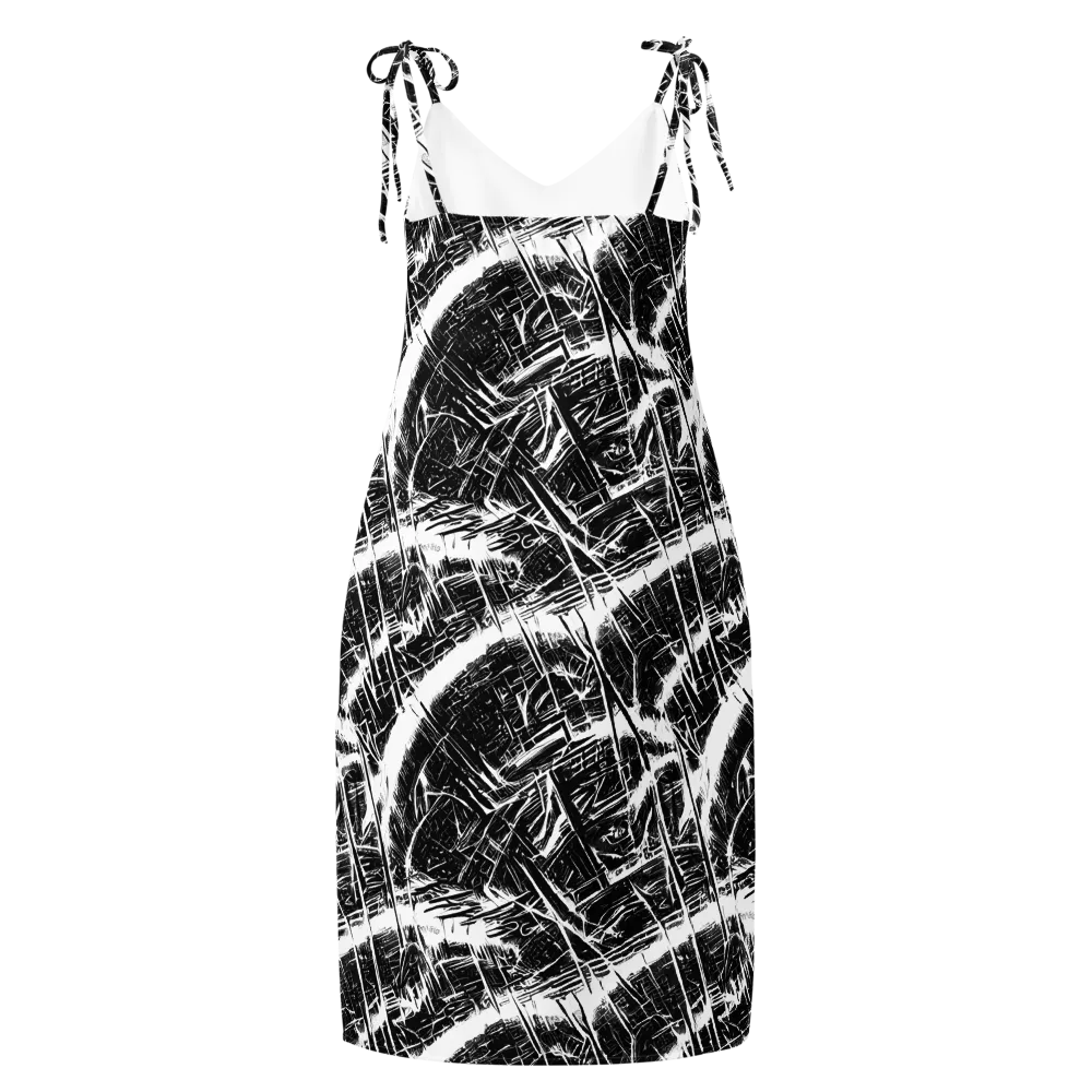 Ferriss Fractals on Slip Dress — Back