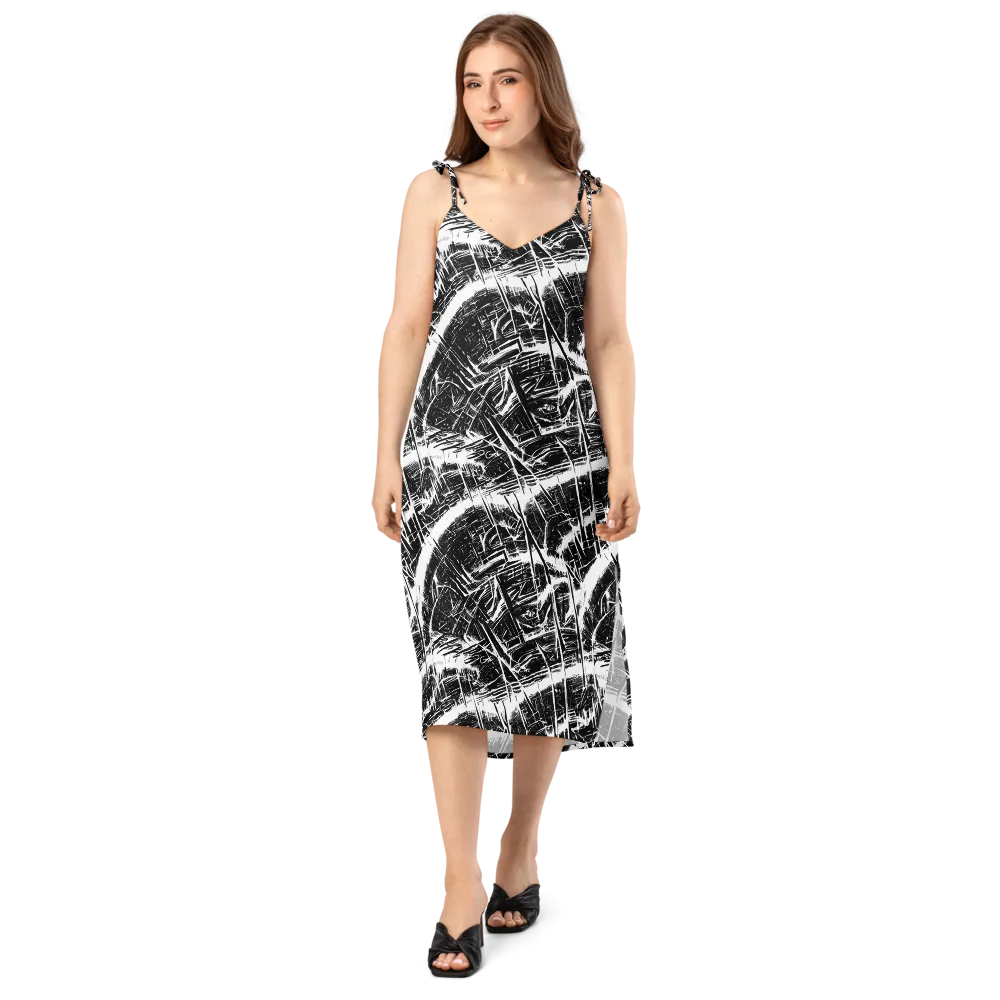 Ferriss Fractals on Slip Dress — Front
