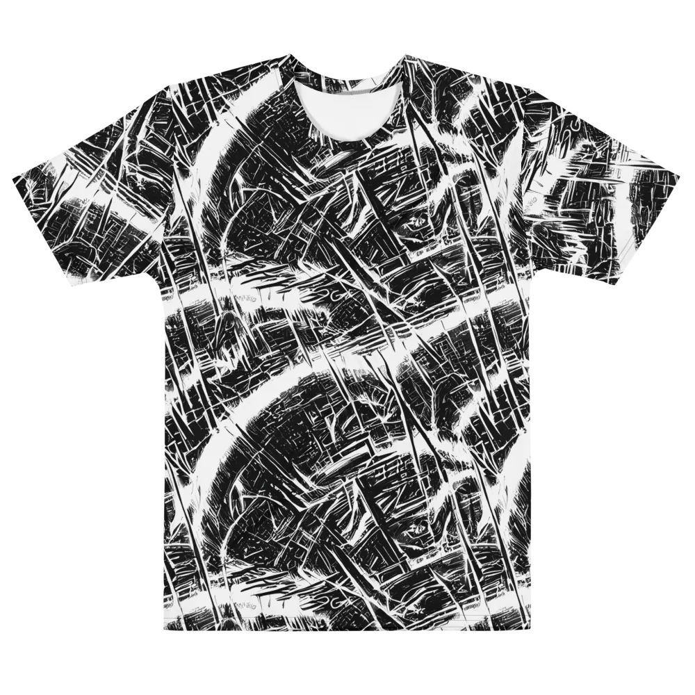 Ferriss Fractals on Men's Cotton Crew Neck T-Shirt — Front