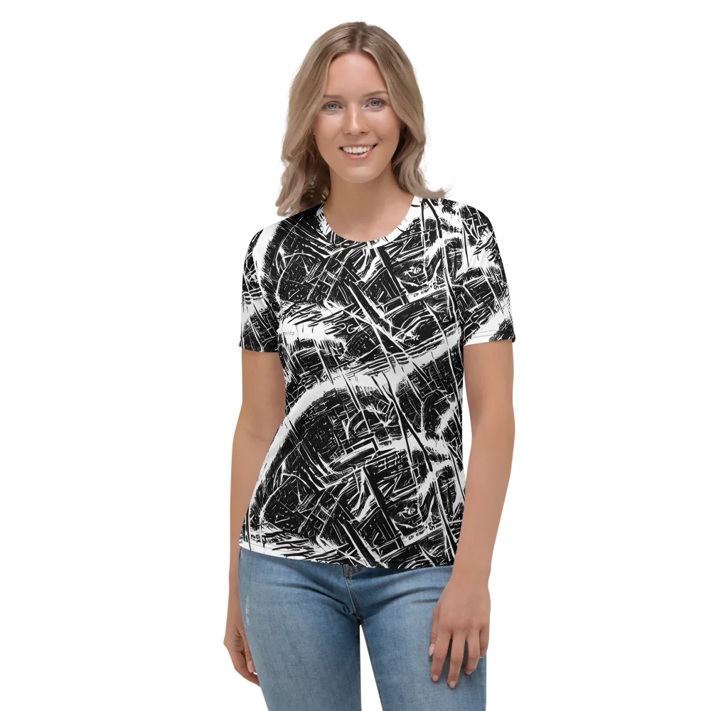 Ferriss Fractals on Women's Crew Neck T-Shirt — Front