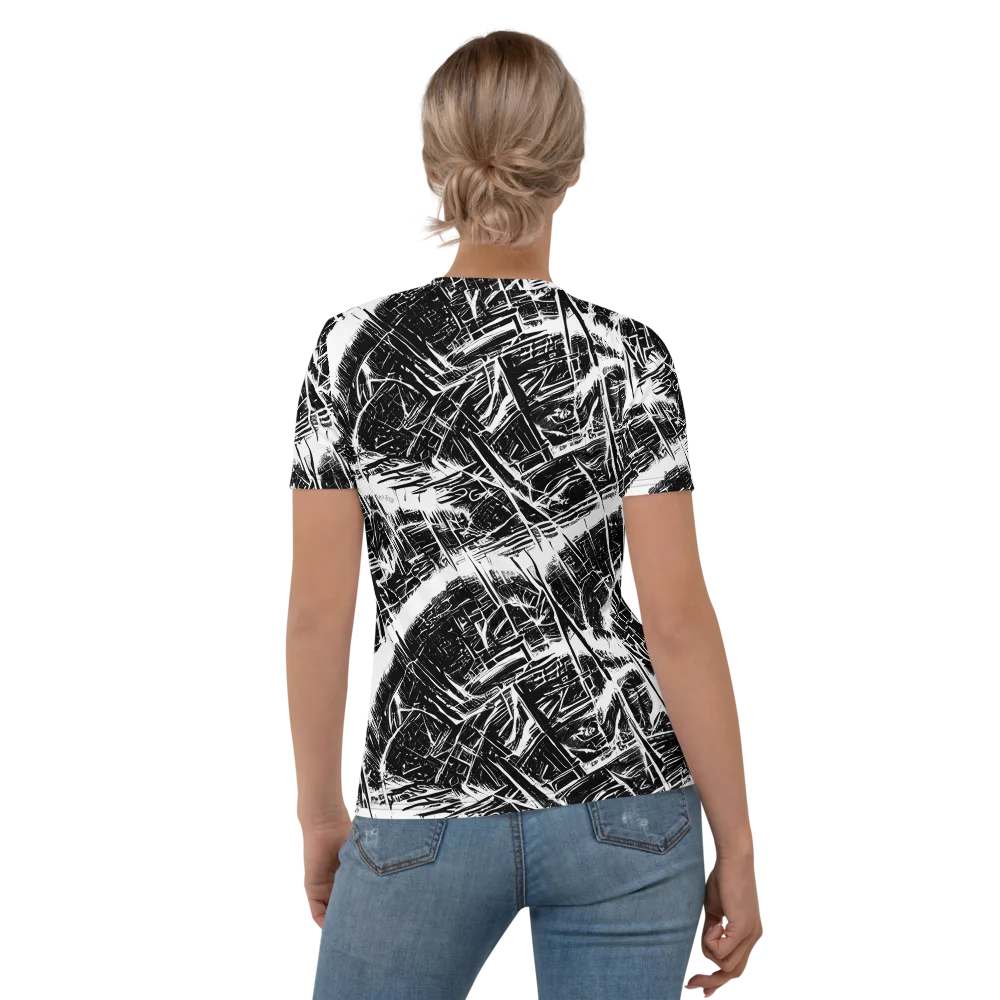 Ferriss Fractals on Women's Crew Neck T-Shirt — Back