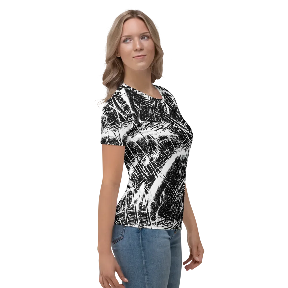 Ferriss Fractals on Women's Crew Neck T-Shirt — Right