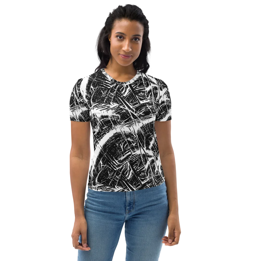 Ferriss Fractals on Women's Crew Neck T-Shirt — Front