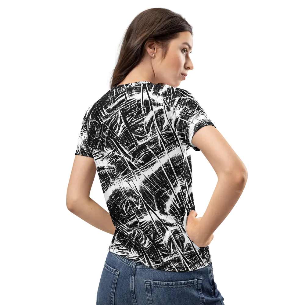 Ferriss Fractals on Women's Crew Neck T-Shirt — Back