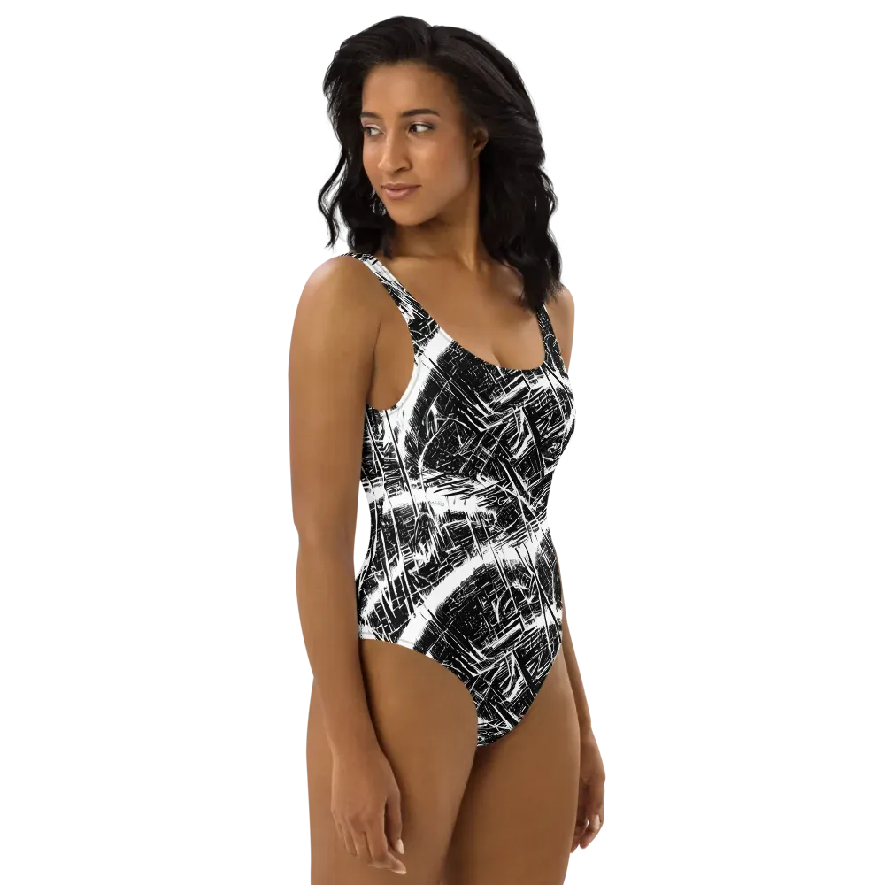 Ferriss Fractals on One-Piece Swimsuit — Right