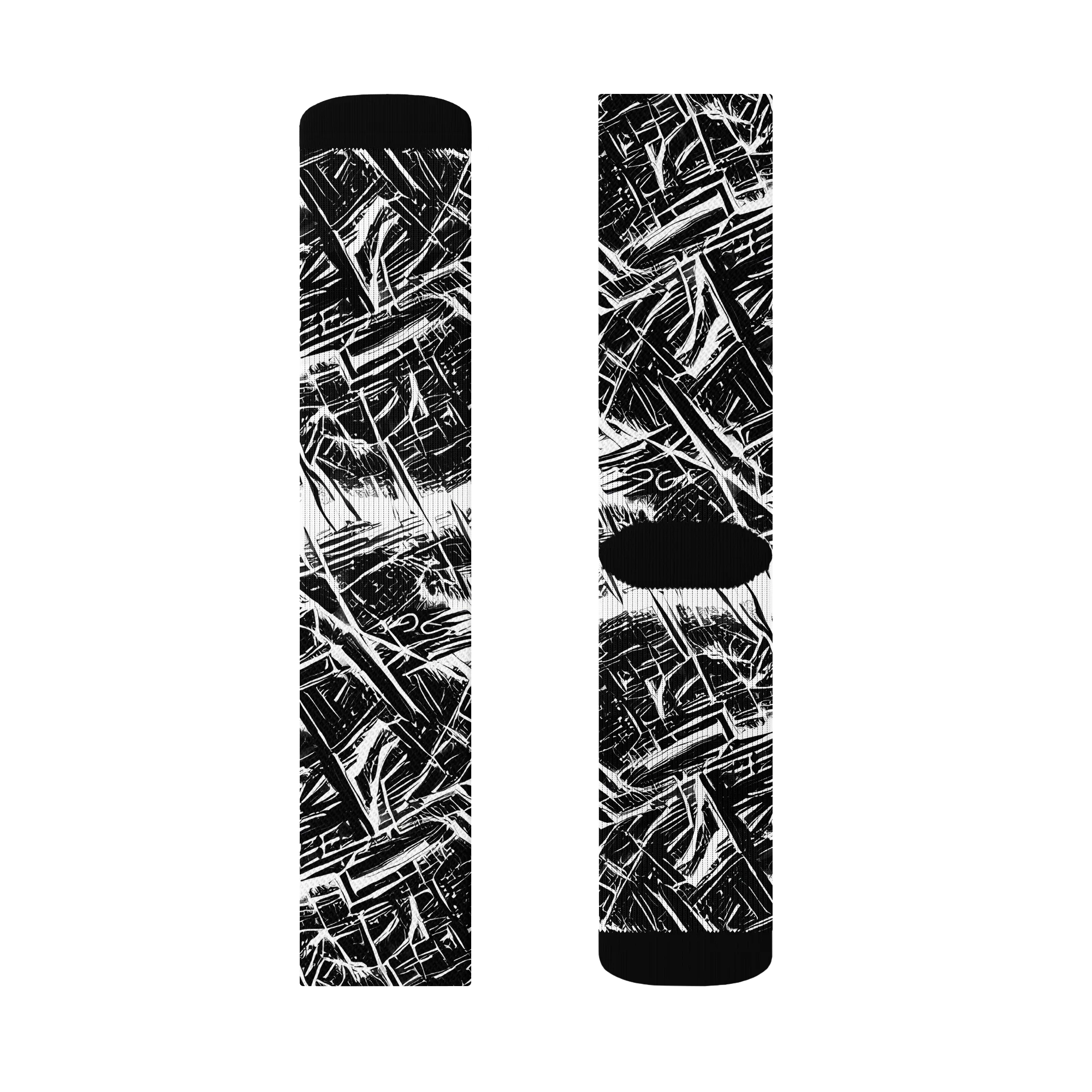 Ferriss Fractals on Socks — Left Sock