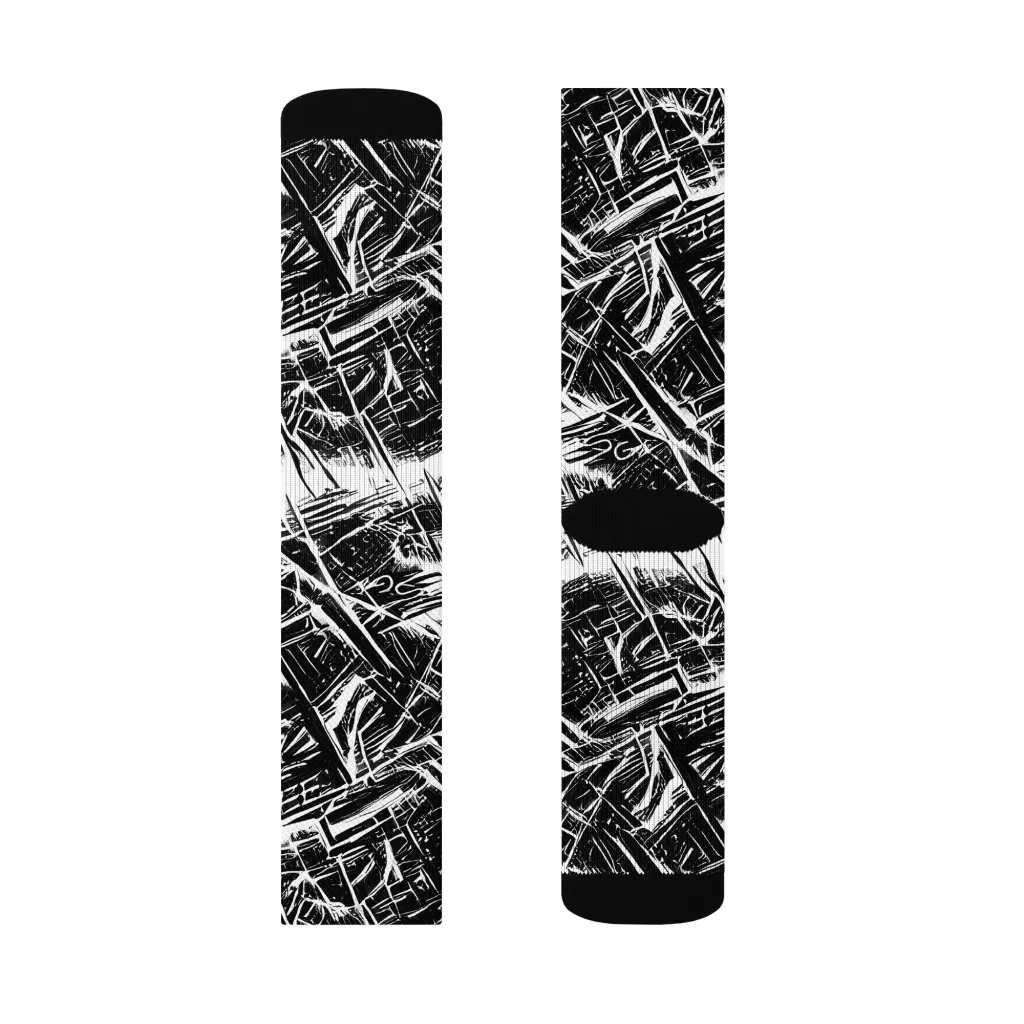 Ferriss Fractals on Socks — Right Sock