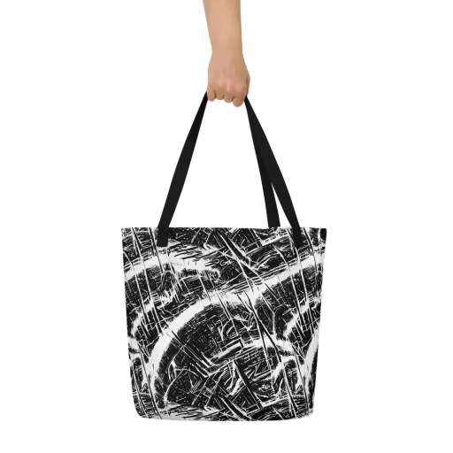 Ferriss Fractals on a Large Tote Bag W/ Pocket