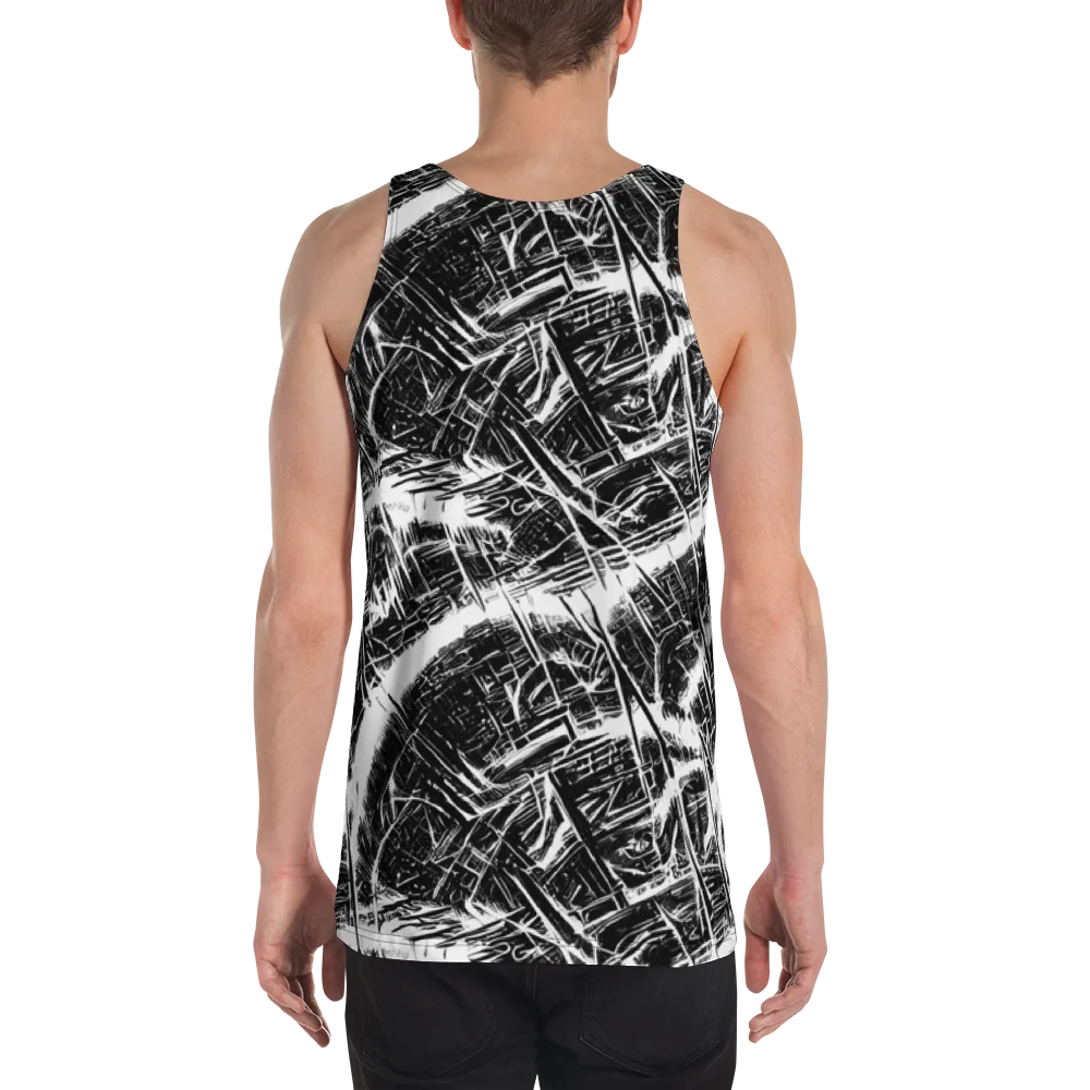 Ferriss Fractals on Men's Tank Top — Back