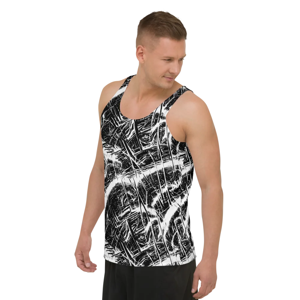 Ferriss Fractals on Men's Tank Top — Left Front