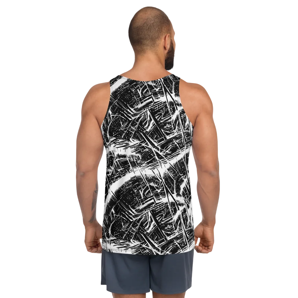 Ferriss Fractals on Men's Tank Top — Back