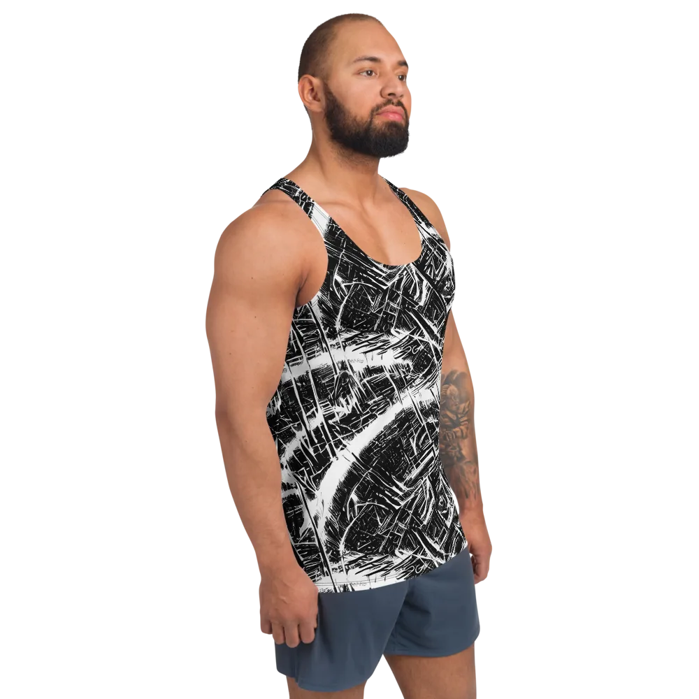 Ferriss Fractals on Men's Tank Top — Right Front