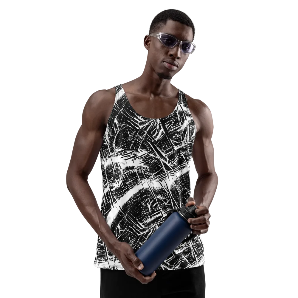 Ferriss Fractals on Men's Tank Top — Front