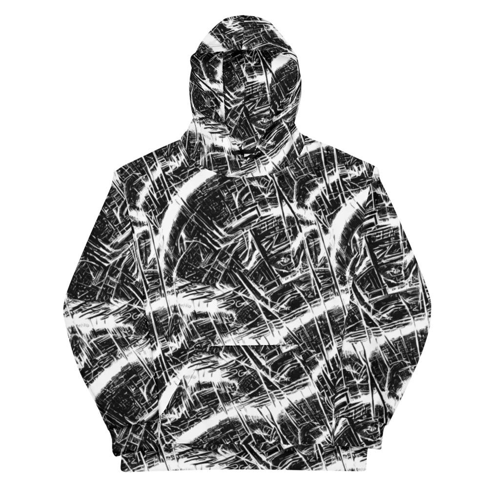Ferriss Fractals on Cotton Hoodie — Front