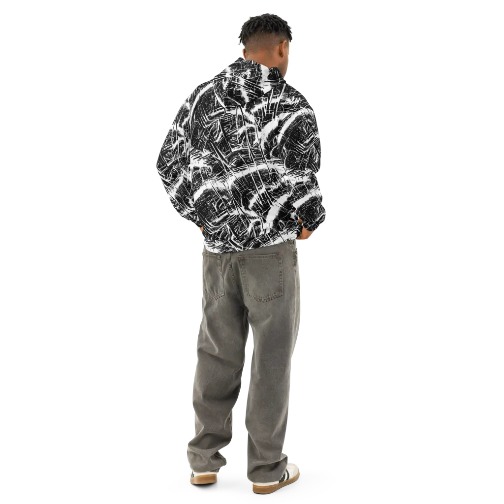 Ferriss Fractals on Cotton Hoodie — Back
