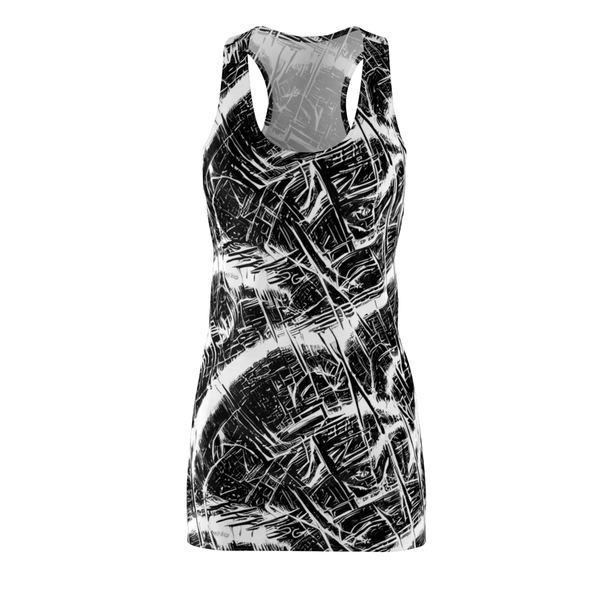Ferriss Fractals on Racerback Dress — Front